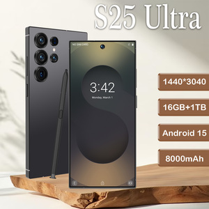 Téléphone Android 13 S25 Ultra Neuf Débloqué 16 Go + 1 To Octa-Core Écran 6,8 Pouces Double SIM Appareil <span class=keywords><strong>Photo</strong></span> 48 MP Smartphone - Product Image 1