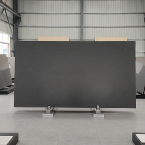 แผ่นหินควอตซ์เทียมสีเทาเข้มขัดเงาคุณภาพพรีเมียม ขนาด 20 มม. สำหรับเคาน์เตอร์ครัวแบบวิศวกรรม ห้องน้ำ และห้องรับประทานอาหาร - Product Image 6