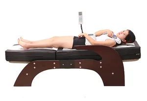 Jade Master Stone Rollers Terapia Física Aquecimento Lombar Tração Chiropractic Table Full Body Electric Infrared Massage Bed