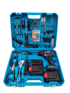 Industrial Grade Professional Power Tool <b>Set</b> 18V Rechargeable 5.0Ah Lithium Battery 7-in-1 Adjustable Stainless Steel Tool Bag - Product Image 6