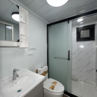 Maison conteneur moderne extensible 2 chambres, étanche et coupe-vent, avec cuisine, modèle 40 pieds, pour hôtel/maison d'hôtes/maison de jardin/bureau à domicile