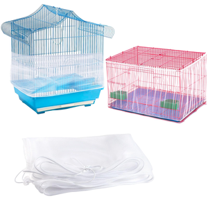 Cage à oiseaux en métal et fer avec éléments en plastique pour l'élevage de perruches peonies et d'oiseaux de villa - Product Image 1