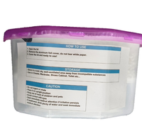 Boîte déshumidificatrice jetable 400 ml à la lavande avec déshydratant chimique solide non toxique pour armoire et bureau anti-moisissure