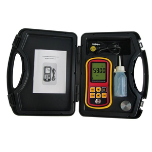เครื่องวัดความหนาแบบพกพาด้วยคลื่นอัลตราโซนิก, เครื่องทดสอบความหนา ช่วงการวัด 1.2~225 มม., ความเร็ว 1000~9999 ม./วินาที สำหรับท่อเหล็กและพลาสติก OEM - Product Image 6