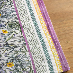 Napperons modernes en lin à carreaux coréens Boho élégants paramètres de table en coton imperméable réutilisable papier jetable pour les mariages - Product Image 4