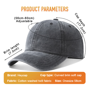 Cappellino da Baseball RTS in Cotone Lavato Stile Retrò, Logo Personalizzato, 6 Pannelli, Chiusura Snapback in PVC, Regolabile, Traspirante, Protezione Solare, Sportivo - Product Image 2