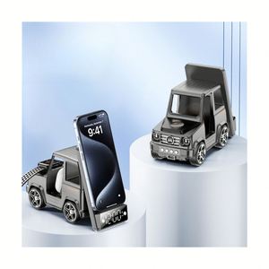 แท่นชาร์จไร้สายในรถยนต์ G63 พร้อมลำโพงบลูทูธ - อุปกรณ์จัดระเบียบโต๊ะทำงาน 6-in-1 และชาร์จเร็ว 15W ของขวัญสุดพิเศษ - Product Image 1