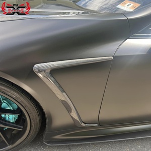 Alerones Delanteros, Canards para Puertas, Decoración de Fibra de Carbono Seca para Lexus LC500 LC500H, Alerón Trasero - Product Image 3