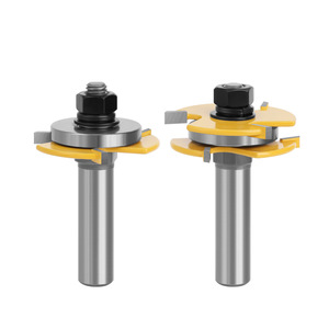 Three Tooth T Shape Tenon <b>Cutter</b> 1/2 Shank For Woodworking Milling <b>Cutter</b> Timber Processing - Product Image 3