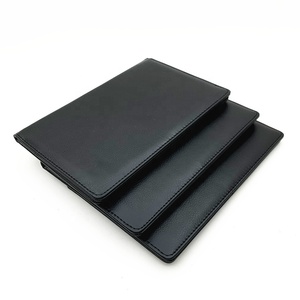 Porta Recibos de Restaurante de Cuero PU Negro al por Mayor para Suministros de Hotel, Porta Facturas en Blanco - Product Image 5