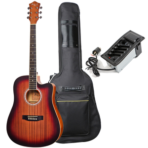 Guitares pour <span class=keywords><strong>d</strong></span>ébutants améliorées en forme de <span class=keywords><strong>D</strong></span> de 41 pouces avec EQ-7545R et sacs rembourrés de 5mm - Product Image 2