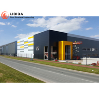 Edificio Industrial Prefabricado de Acero de Bajo Costo y Construcción Rápida, Tipo Taller o Almacén