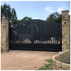 ACE Cổng Nhà Chính Thiết Kế Hàng Rào Sơn Cửa Ra Vào Bằng Sắt Rèn Tự Động - Product Image 1