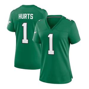 Maillot de football style Philadelphie pour femmes et jeunes filles # 26 Barkley # 1 Hurts # 33 DeJean Stitched Wholesale 100% Polyester Séchage Rapide - Product Image 3