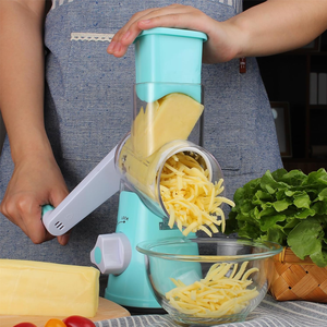 Hachoir manuel à manivelle pour légumes, râpe spirale, trancheuse, mandoline, râpe rotative pour aliments et fromage avec lames détachables - Product Image 3