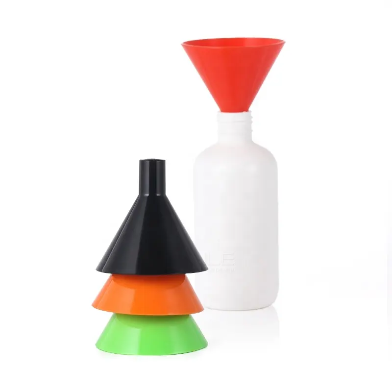Low Moq Bpa-Free Pp Transparent Green Plastic Funnel for Filling Perfume Fragrance ,essential Oils,lab Bottles,sand Art