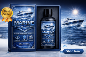 GRAPHONEX Revêtement Céramique Marin Transparent 50ml pour Bateaux Brillance Longue Durée Protection Contre la Saleté Bouclier Céramique pour Gelcoat - Product Image 5