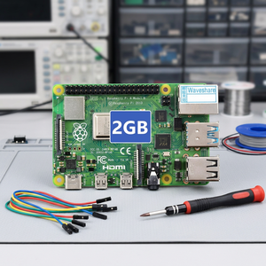 Carte de développement Raspberry Pi 4B (SBC) avec 2 Go de RAM pour projets DIY et kit de développement - Product Image 3