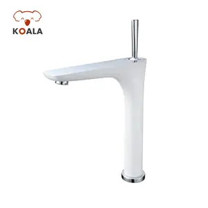 New Mould White Chrome Copper Steel Polo Water Bathroom Basin Mixer Tap