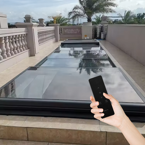 Fenêtre <span class=keywords><strong>de</strong></span> <span class=keywords><strong>toit</strong></span> en verre mobile automatique moderne avec lucarne à <span class=keywords><strong>triple</strong></span> <span class=keywords><strong>vitrage</strong></span> Conception 3D CAD gratuit Cadre coulissant électrique en alliage d'aluminium - Product Image 1