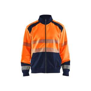 BLAKLADER-Sudadera Hi-Vis 355825285389S con cremallera completa Naranja/Azul marino-EAN 7330509623596 ROPA DE TRABAJO DE LA HI-VIS - Product Image 1