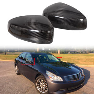Paire de coques de rétroviseurs en fibre de carbone pour Infiniti G35 Coupé 2003 2004-2007 - Product Image 5