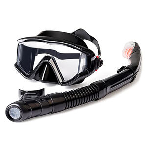 XIALE temizle vizyon tüplü dalış maskesi anti-sis cam lensler silikon etek ekipmanları ile sualtı dalış XALE - Product Image 4