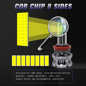 Système d'éclairage automobile Canbus Led N8 Led 8 côtés Phares à LED H11 Ampoules de phare à LED 80W 360 Phare à LED Tout-terrain - Product Image 3