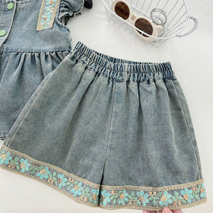 Nuovi Shorts in Denim Morbido di Cotone con Fiocco per Bambine Estate 2026 - Stile Carino e Alla Moda - Product Image 4