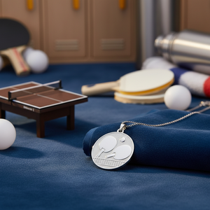 Ciondoli e Charms alla Moda a Forma di Piatto da Ping Pong, Diametro 25mm - Product Image 3