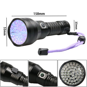 USB ricaricabile portatile 51 LED <span class=keywords><strong>UV</strong></span> torcia elettrica 10W luce nera torcia 395nm per scorpione ricerca rilevamento urina per animali domestici - Product Image 3
