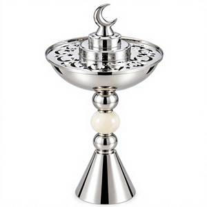 Quemador de incienso artesanal premium de metal y madera, duradero, artístico, accesorio aromático adecuado para decoración del hogar y regalos. - Product Image 1