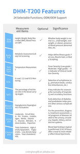 <span class=keywords><strong>Machine</strong></span> de contrôle de santé intelligente DHM-T200, balance de contrôle de santé multifonctionnelle de haute précision, OEM/ODM, écran HD 21,5 pouces - Product Image 3