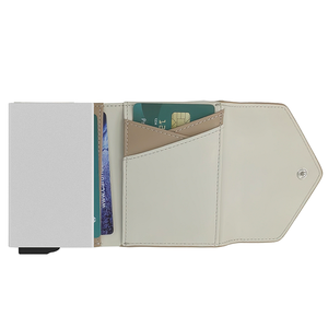 Custom <b>Slim</b> Aluminum Designer Unisex Wallet RFID Blocking Anti-Theft Pop-up Business <b>Card</b> <b>Holder</b> Short Length Zipper CardHoda - Product Image 1