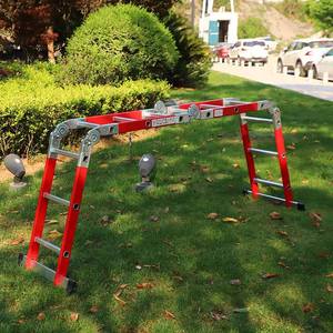 <span class=keywords><strong>Échelle</strong></span> industrielle multifonctionnelle <span class=keywords><strong>articulée</strong></span> en alliage d'aluminium pliable en fibre de verre de haute qualité avec isolation électrique - Product Image 4