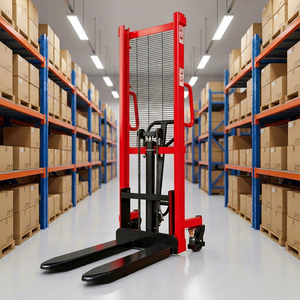 Manual Steel <b>Plate</b> <b>Stacker</b> 1000/1500/2000kg 2000-3000mm Lift Height Adjustable Fork Width Warehouse New 1 Year 100kg - Product Image 2
