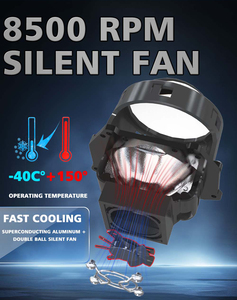 슈퍼 브라이트 75W 3.0 인치 LED 렌즈 헤드 라이트 하이 로우 빔 65W 프로젝터 바이 LED 프로젝터 헤드 라이트 범용 자동차