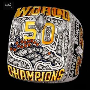 Bague commémorative en alliage pour homme, championnat des Denver Broncos 2015, commémorant la victoire <span class=keywords><strong>de</strong></span> la Ligue <span class=keywords><strong>de</strong></span> football américain - Product Image 4
