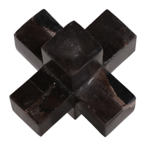 Ornamento in Legno Pietrificato, Oggetto Decorativo Moderno per Casa, Ufficio, Scrivania, Soggiorno, Bagno - Product Image 1