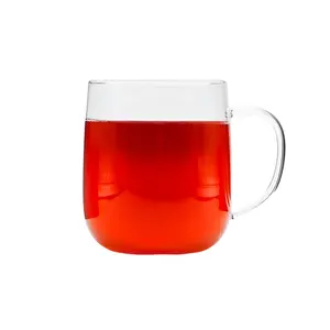 Tasse en verre borosilicate 1000ml pour le thé et le lait pour les cadeaux d'affaires Drinkware