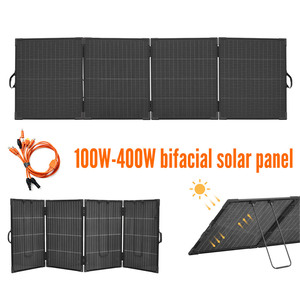 แผงโซลาร์เซลล์แบบพับได้สองหน้าประสิทธิภาพสูง 400W น้ำหนักเบา พร้อมขั้วต่อโซลาร์เซลล์แบบ DC และ XT60 สำหรับแผงโซลาร์เซลล์แบบพับได้ - Product Image 2