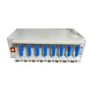 8 Channel Battery Pack Tester Analyzer5V1A/2A/3A Adjustable Cell Holders Laptop Tester
