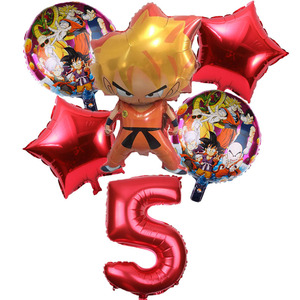 Kit de Décorations d'Anniversaire D-Ball Z avec Ballons en Aluminium G0ku S0n G0ku, Fournitures de Fête pour Enfants Garçons, Bannières - Product Image 3