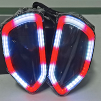 Luces LED RGB de Reemplazo para Parrilla SRT Scat Pack, Luces LED de Humo Tipo Nariz de Cerdo, Compatibles con Dodge Charger 2015-2022