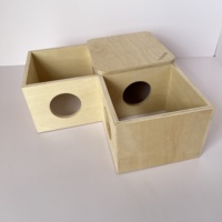 Homfun — labyrinthe de maison de Hamster en bois, personnalisé, jouets d'apprentissage en Tunnel pour les oiseaux, les souris