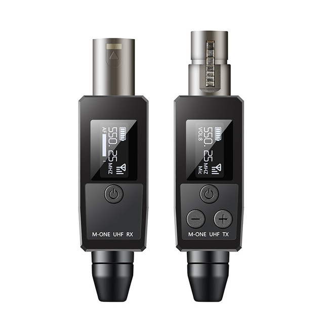 UHF Wireless Microphone Transmitter Receiver Plastic Wired Microphone Conversion Hand Grenade Recording System Universal Speaker
