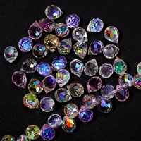 Perles d'espacement en verre facetté en cristal de fraise AB Mix pour la fabrication de bijoux, la broderie et les accessoires de bricolage