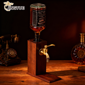 Distributeur de Boissons et d'<span class=keywords><strong>Alcool</strong></span> en Bois Personnalisé pour Bar Maison, Comptoir, Whisky, Cocktail – Idée Cadeau pour Mari et Père - Product Image 3