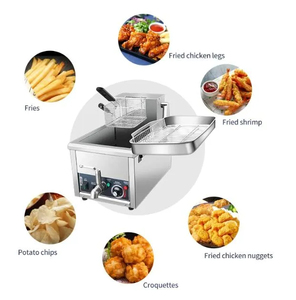 Friteuse électrique de qualité commerciale robuste pour frites et chips de pommes de terre en acier inoxydable 16L 8000W 380V - Product Image 3