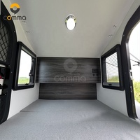 Aluminium léger rv caravan tiny travel trailers teardrop camper trailer for bicycle